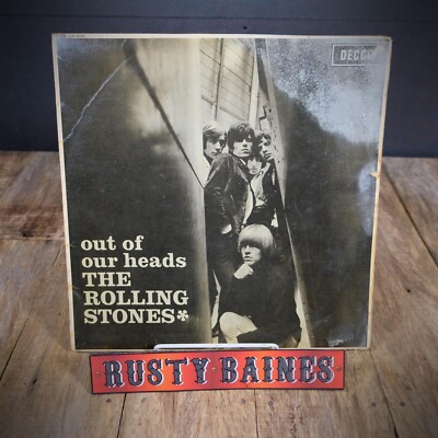 LP Record, The Rolling Stones, Out of Our Heads - Grade G (damaged sleeve/inner)