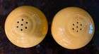 Fiesta Fiestaware Vintage Yellow Salt And Pepper Shakers w/ Original Corks. — photo 3
