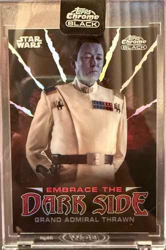 2024 Topps Star Wars Chrome Black Embrace The Darkside Grand Admiral Thrawn ED-2