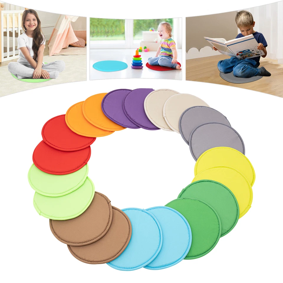 Floor C hion Pillow Circle Floor Pillow Seating Sponge C hion - Image 4 of 4