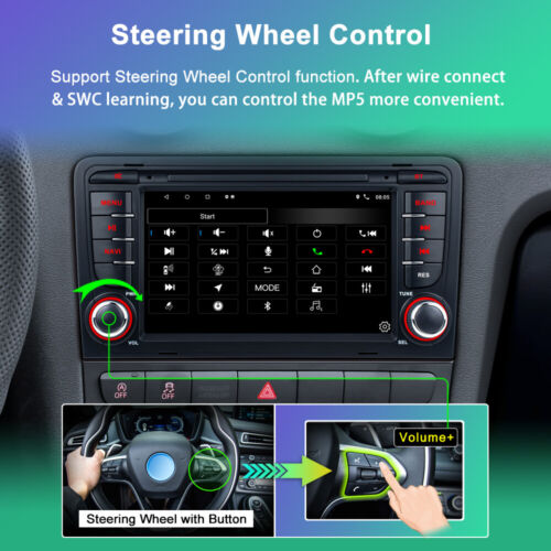 For Audi A3 2003-2013 S3 RS3 CarPlay Android13 Car Radio Stereo GPS Navi WIFI FM - Picture 4 of 17