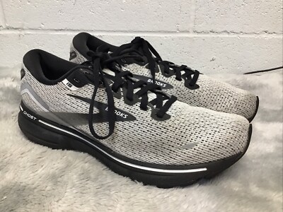Brooks Ghost 15 Running Trainer Athletic Shoes White Black 1103931D121 Men s 9