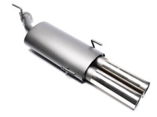 Sportauspuff 2x76mm rund gebördelt mit ABE für Opel Vectra B CC Caravan Typ J96