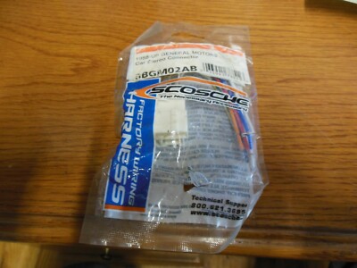 Scosche BBGM02AB 1988 & Up GM Car Stereo Connector (Wire Harness)