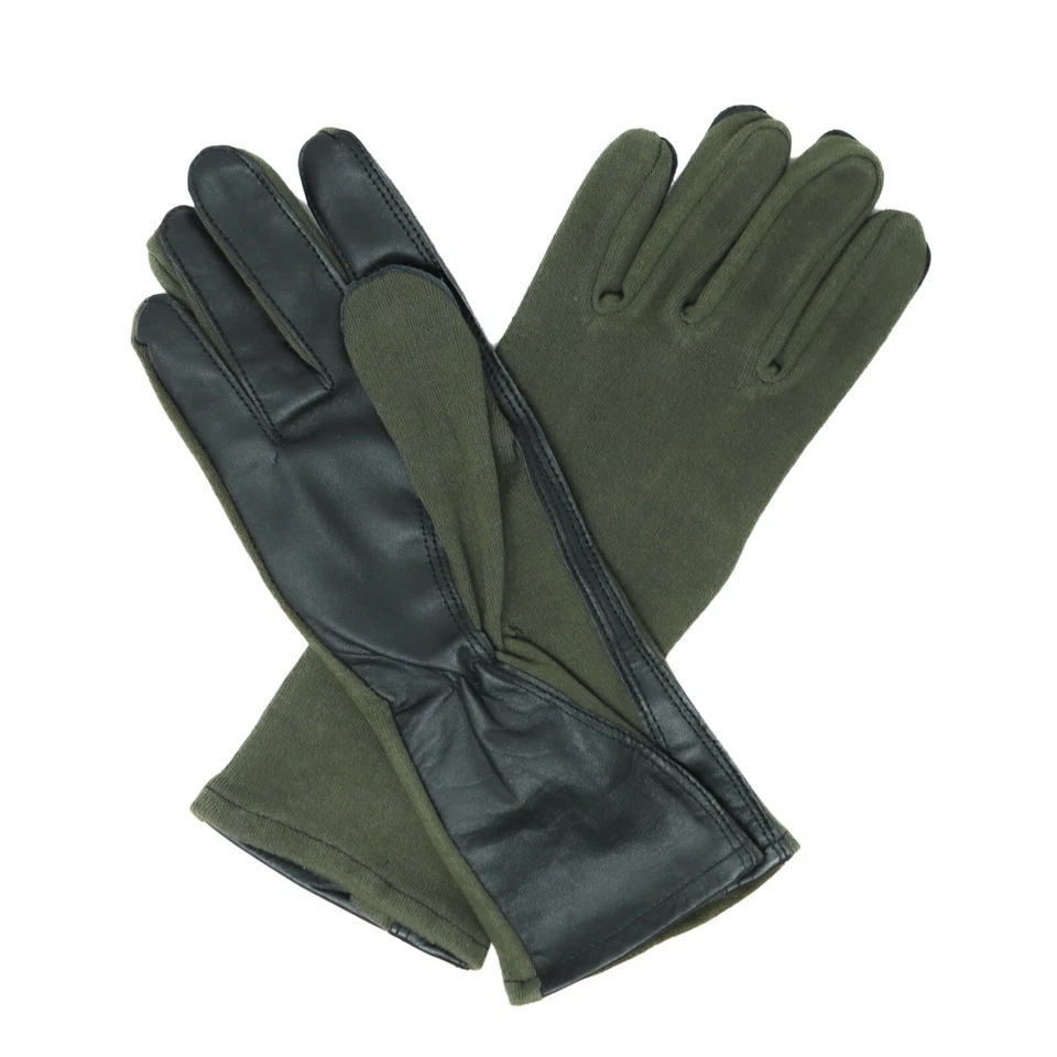 Nomex Summer Flight Gloves Flyer's Pilot Glove, Fire Resistant, Mil-Spec, Sage - Image 4 of 4