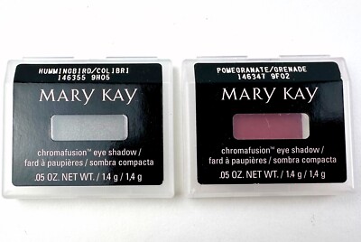 2 - Mary Kay Chromafusion Eye Shadow Hummingbird & Pomegranate .05 oz - NEW