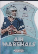 TONY ROMO Dallas Cowboys SILVER PRIZMS DIE-CUT Insert Football Card AIR MARSHALS
