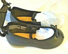 Size 5 Wonder Nation Girl Black Flat Slip-on Shoes