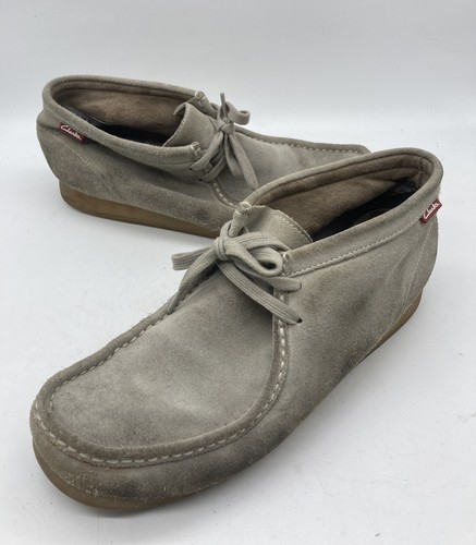clarks stinson hi sand suede