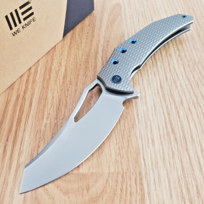 We Knife Co Ltd Epaulette Folding Knife 3.5'' M390 Steel Blade Titanium Handle