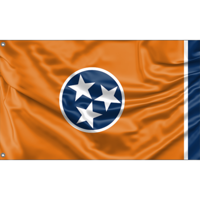Bandiera Tennessee Design Esclusivo, 3x5 Piedi (90x150 Cm), Prodotta In UE