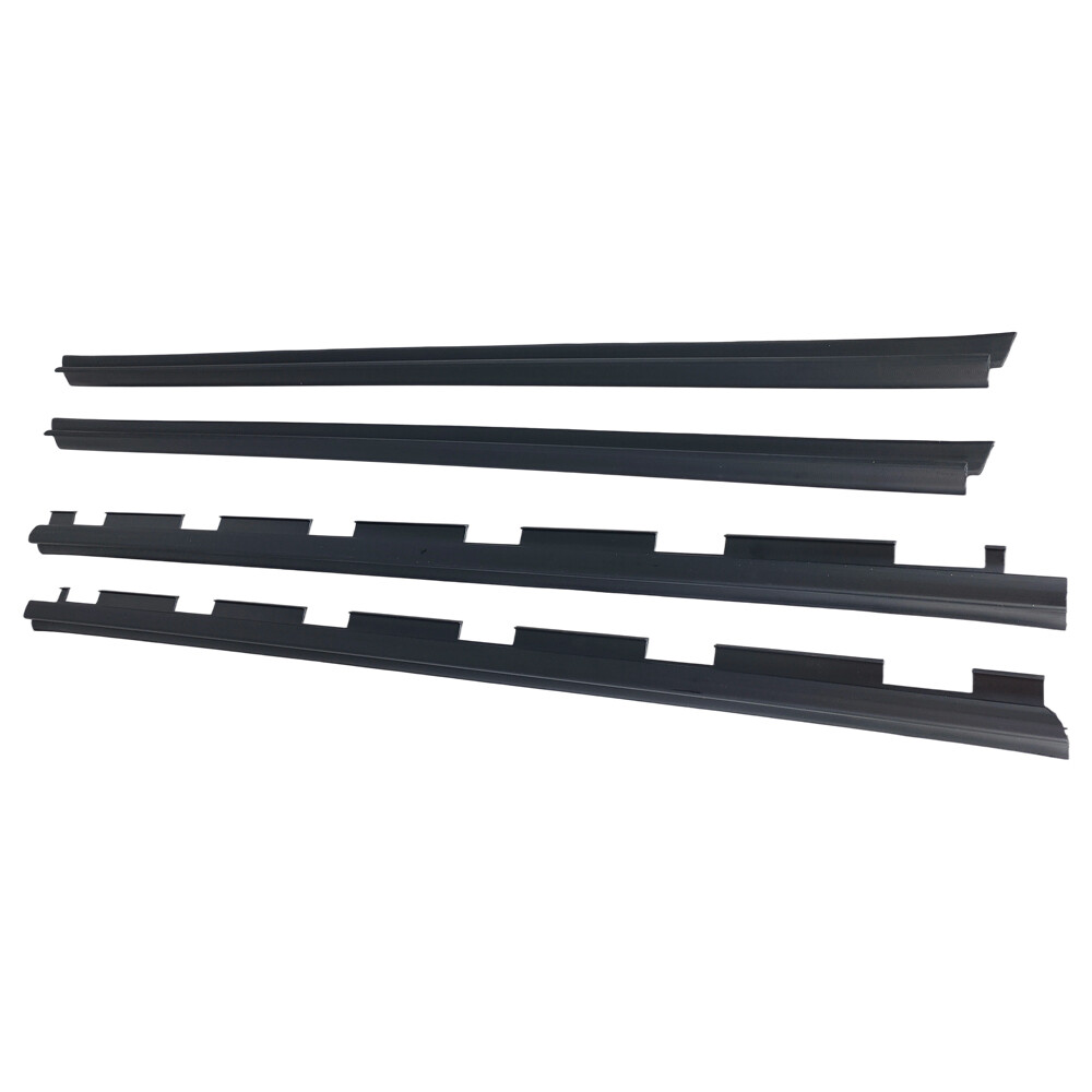 For Chevy Truck Inner & Outer Window Sweep Felt Seal Weatherstrip 4 Pc Kit Set