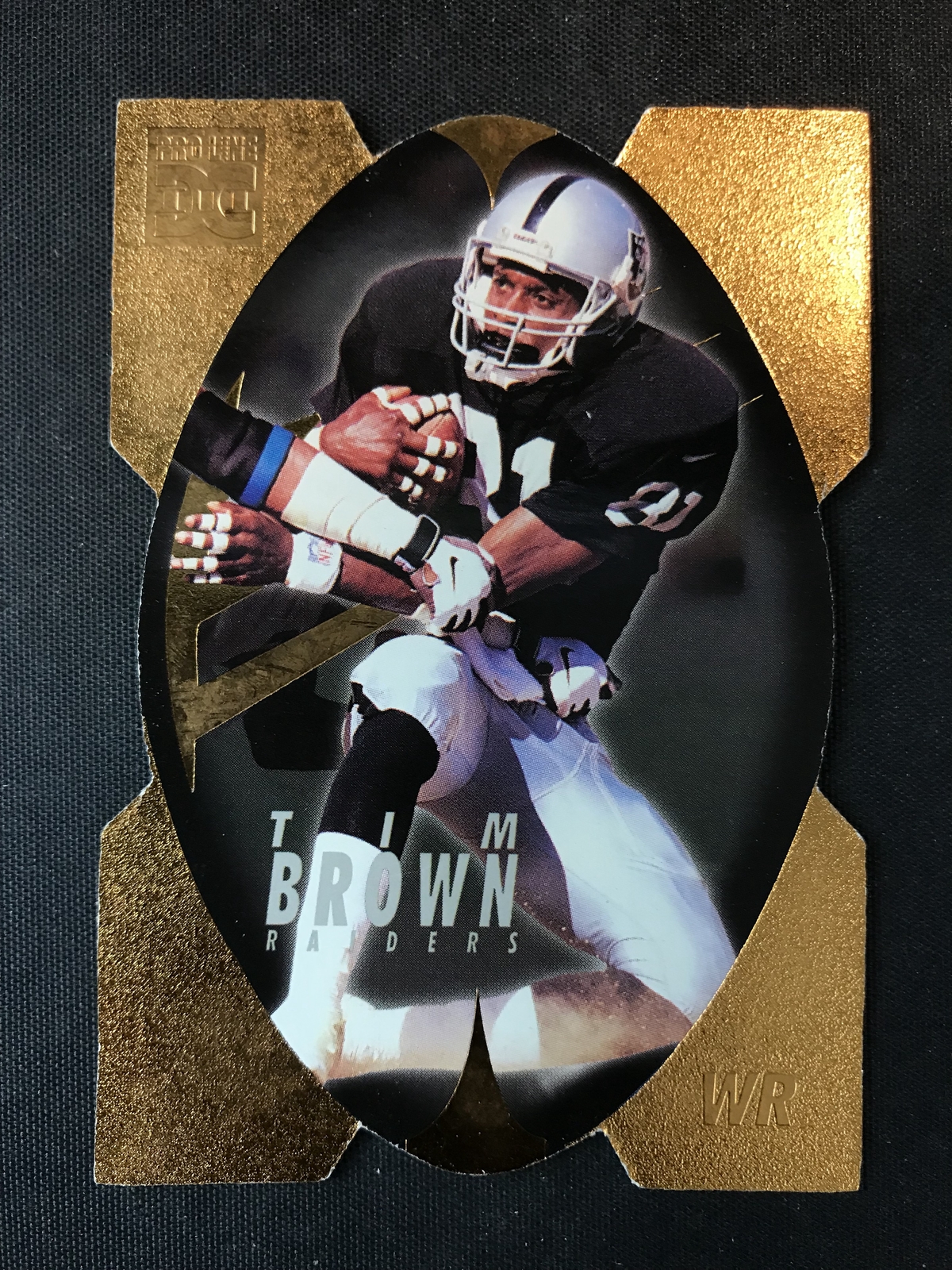 1998 Pro Line DC III #22 Tim Brown Gold Die-Cut Oakland Raiders