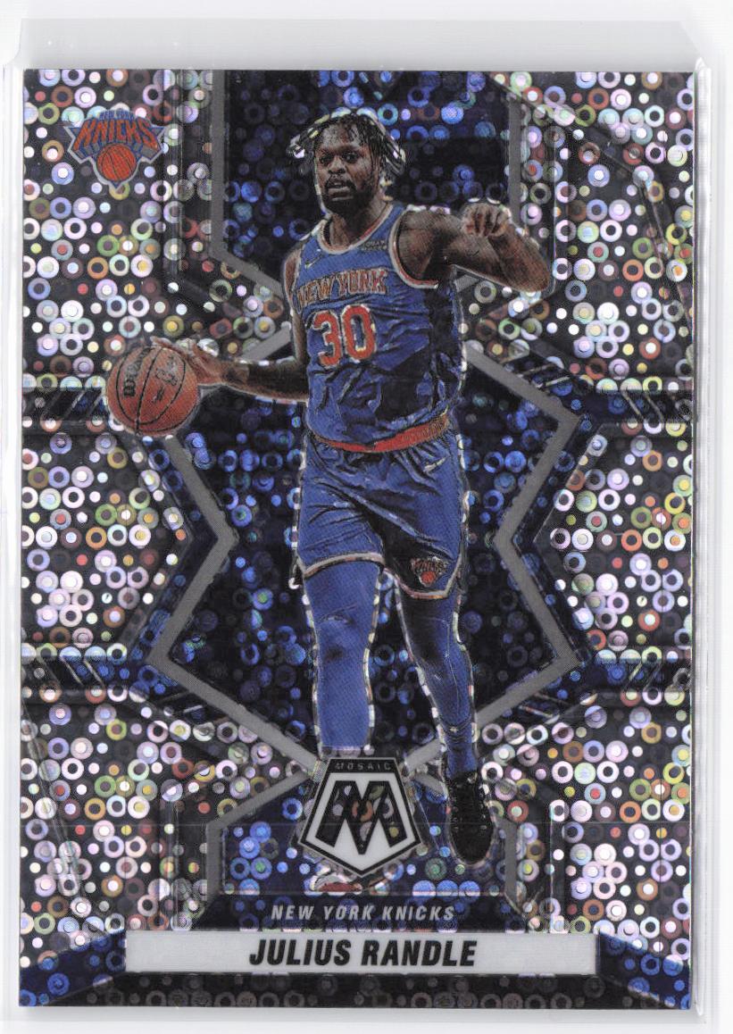 2021-22 Panini Mosaic Julius Randle #18 Fast Break Silver