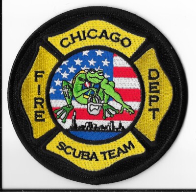 Chicago Fire Department, Illinois Scuba Team Shoulder Patch V1 | eBay