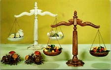 Vtg Advertising Postcard National Handcraft Institute - MCM Decorator Scales 