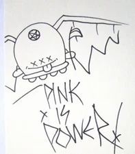 BUFF MONSTER ORIGINAL PINK IS POWER MONSTER COMIC BOOK URBAN ART DRAWING