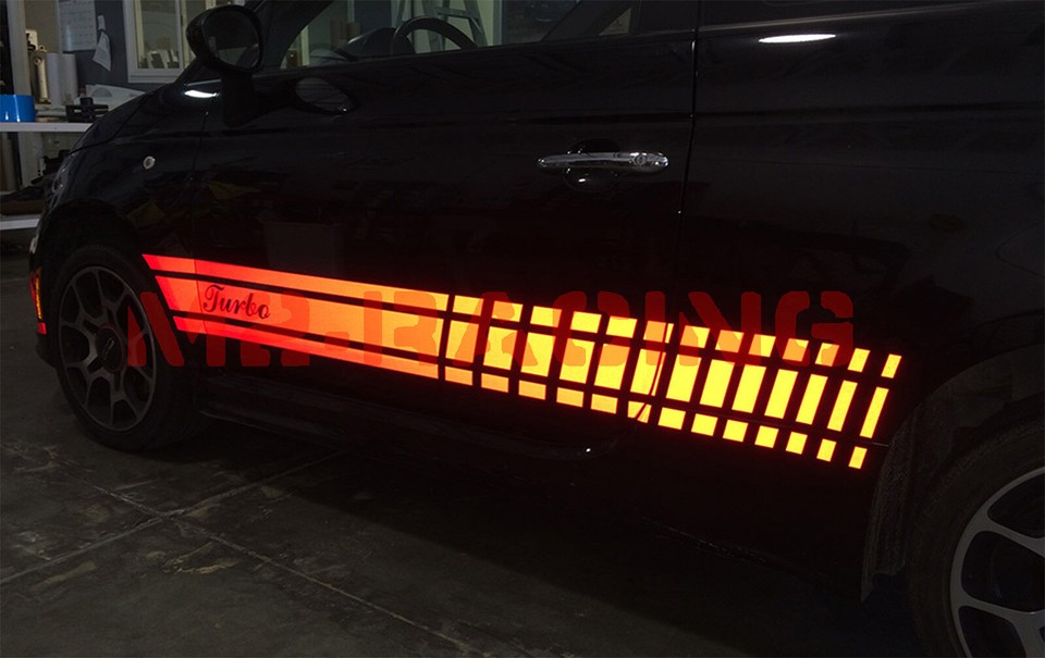 Reflective Diy Sticker *Reflective DIY Vinyl Car Vehicle Wrap Sticker Decal Graphic Sign ...