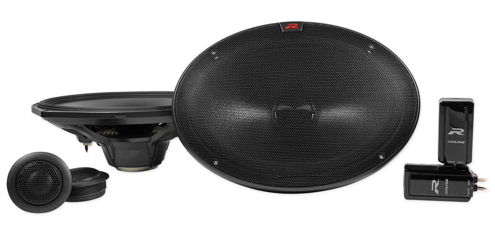 ALPINE R-S69C2 300-ваттных автомобильных аудиокомпонентных динамика 6x9 с 1 твитером 38690₽