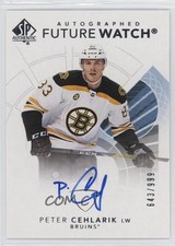 2017-18 SP Authentic Auto Future Watch 643/999 Peter Cehlarik #143 Auto 1h1