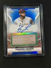 2025 Topps Chrome Pro Debut Thayron Liranzo Jumbo Auto Relic /150 PDJRA-TLI AUTO