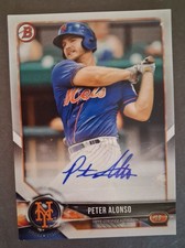 2018 Topps Bowman - Peter Alonso New York Mets, Autographed #PA-PA, MINT 