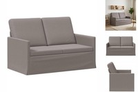 2-Sitzer Sofa Taupe 130X81X82 Cm Stoff
