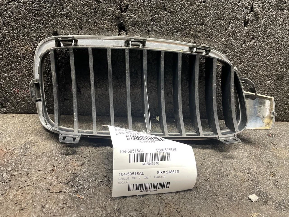 (LOCAL PICKUP ONLY) Driver Grille Upper Bumper Mounted Base Fits 12-18 BMW 320i  - Imagem 2 de 4