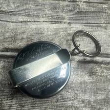 Vintage Key-Bak Retractable Keychain W/Belt Clip USA West Coast Chain Mfg. Co.