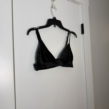 Out From Under Bralette Black Velvet Fitted D...