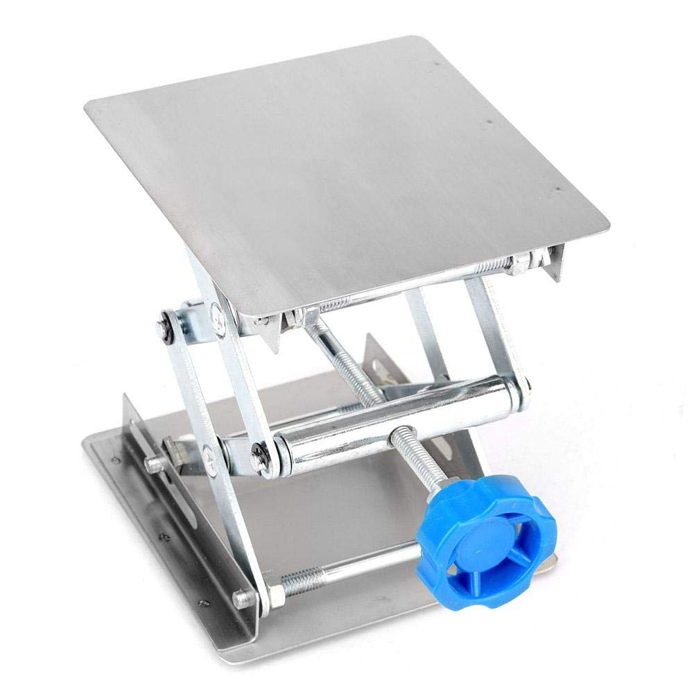 Piattaforma Elevatrice Lab 100x100mm | Acciaio Inox Alta Resistenza