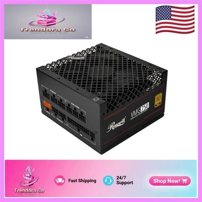 Compact 750W Full Modular ATX Power Supply - Silent Operation & Safety Shield