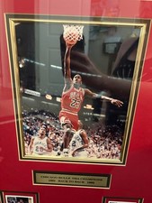 Chicago bulls 1991 -1992 championship basketball card in frame
