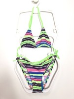 Arena MäDchen Badeanzug Schwimmanzug Multi Stripes, Mehrfarbig, 140 Cm, UK/USA26