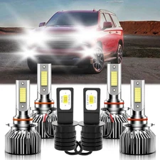 For Chevrolet Tahoe 1995-2000 LED Headlight Bulbs + Fog Light Combo Kit 6000K