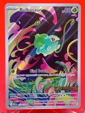 Bulbasaur 133/132 Mega Evolution Stamp Illustration Rare Near Mint Pokémon TCG