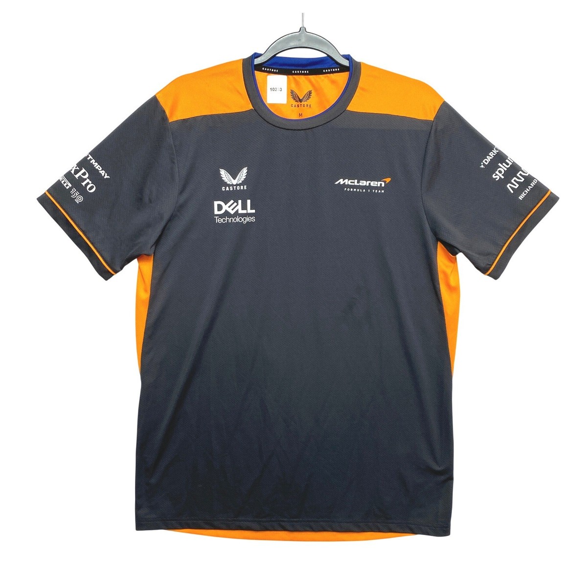 McLaren Formula 1 Team ベスト グレー/オレンジ McLaren Formula 1 Team T-Shirt Mens M Gray Orange Performance F1