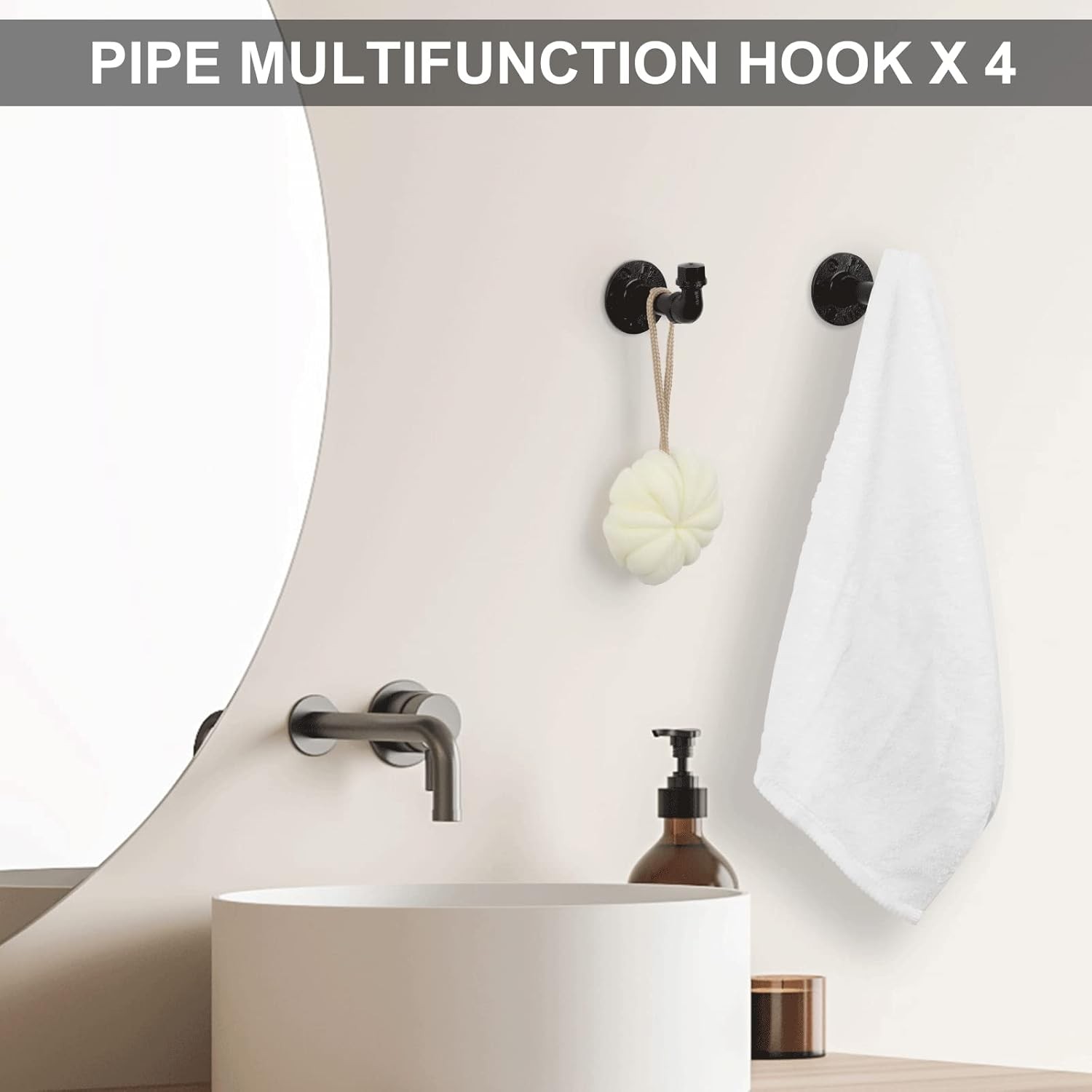 Set of 10 Bathroom Hardware Towel Ring Rack Wall Bathroom Accessory Towel Kit