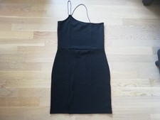 Sexy Schwarz kurz asymmetrisch KIABI Kleid Dress Black Schwarz schulterfrei...