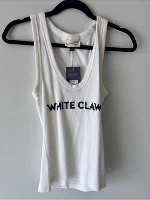 'WHITE CLAW' Ribbed Tank