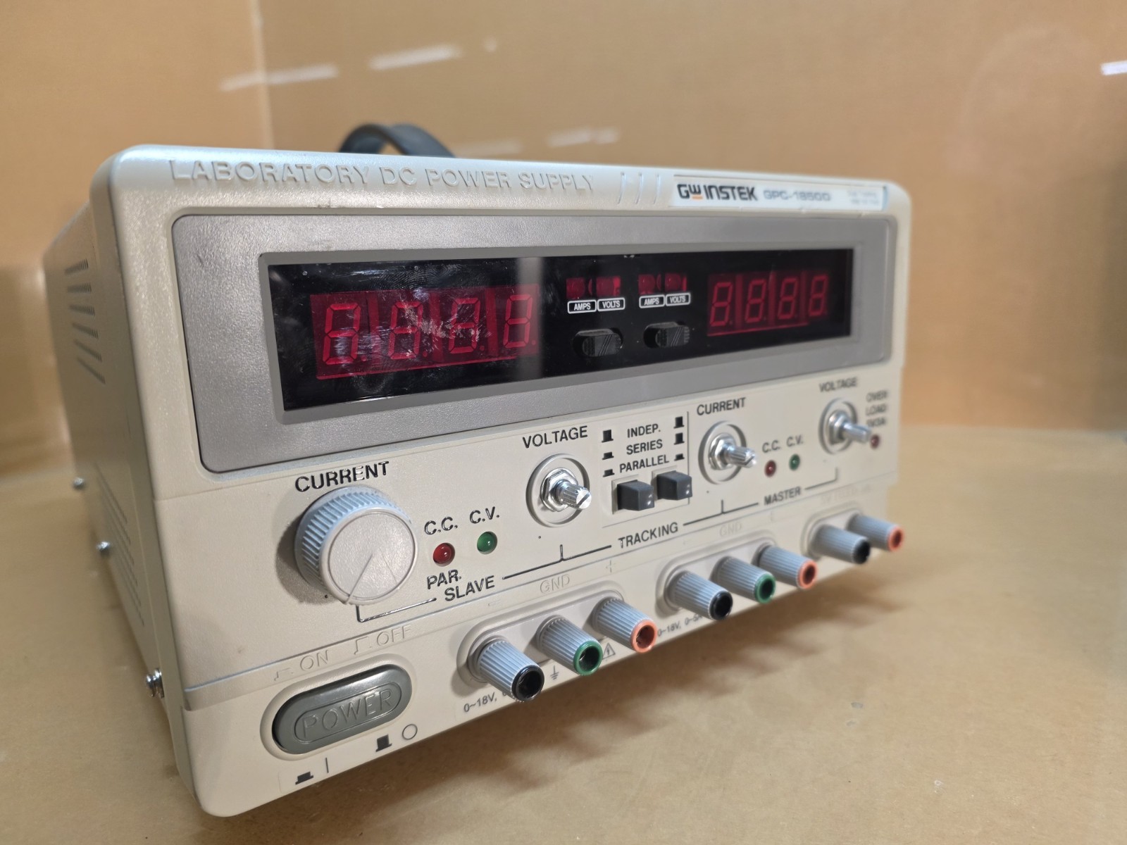 GW Instek GPC-1850D Linear Laboratory DC Power Supply 0-18V 0-5A Dual Tracking