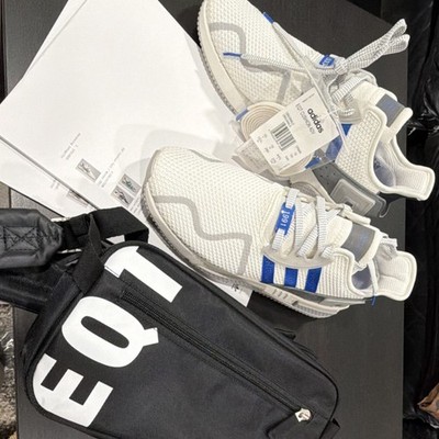 adidas EQT Cushion ADV Men's Mesh Sneakers White Blue Running US 10.5 CP9459