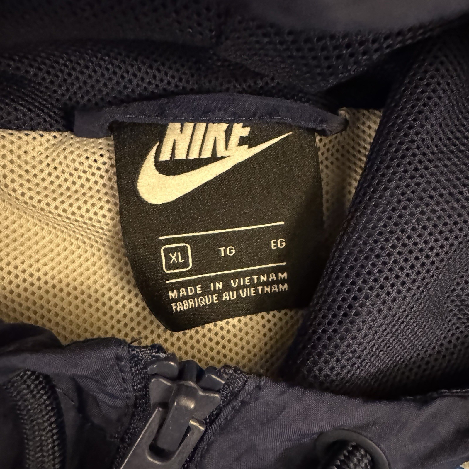 Nike Jacket Men Extra Large Blue Windbreaker Hood… - image 3