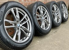 Genuine BMW X3 X4 M Sport 19” Grey Alloy Wheels + Tyres 698M G01 G02 Set 8746987