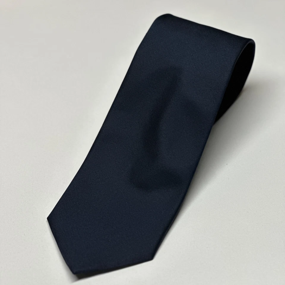 Corbata Brooks Brothers Makers seda azul marino vintage 3,75" x 58" 2 Foto 2 de 4