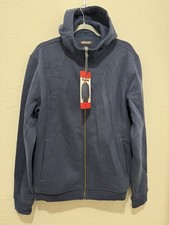 Kirkland Signature Men's Full Zip Hoodie Blue Medium