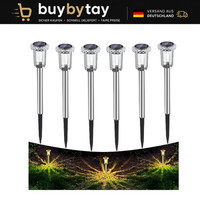 Solarleuchten Led 6 StüCk Warmweiß Wasserdicht FüR Garten Terrasse Wege AußEn