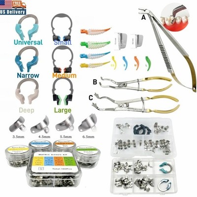 Dental Matrix Bands Sectional Matrice Clamp Ring Fit Garrison Palodent V3 System