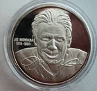 Joe Montana Limited Edition #5253 1 ozt .999 Fine Silver Round