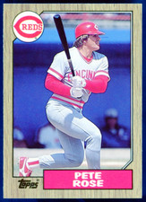 1987 TOPPS TIFFANY #200 PETE ROSE REDS  NM-MT OR BETTER SET-BREAK